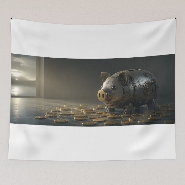 Item preview, Steampunk Piggy Bank and Gold Coins designed and sold by kuradoshanon.