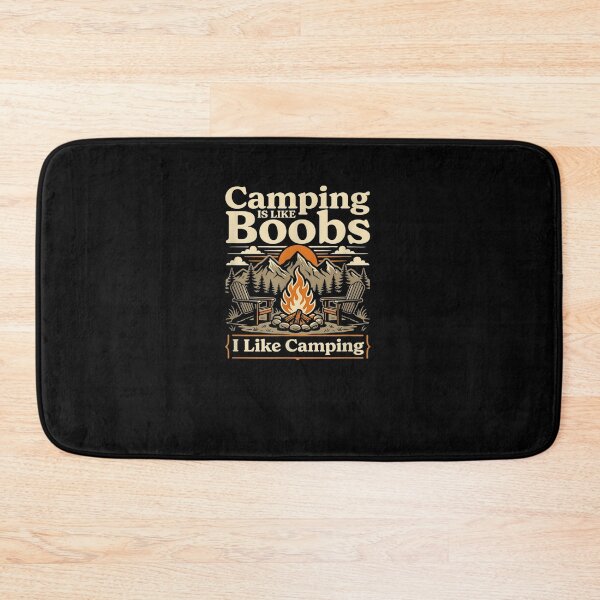 Item preview, Camping is Like Boobs Funny Campfire Camper Mens Womens designed and sold by MatherFisher.
