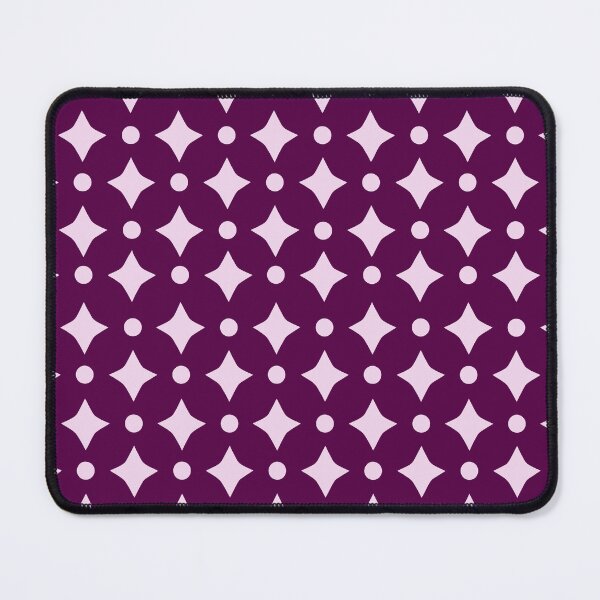 Item preview, Retro Burgundy and Lavender Diamond Star - Geometric Mod Pattern designed and sold by UniqueDesign751.