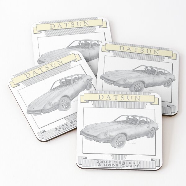 Item preview, Datsun 240Z Series 1 3 Door Coupé Hand-drawn designed and sold by Classic Car Art Drawings.