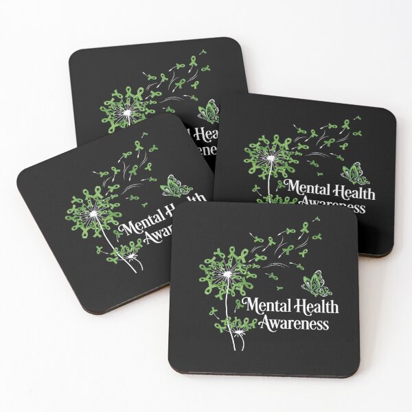 Item preview, Green Ribbon Dandelion Mental Health Awareness  designed and sold by vavatamenmeld.