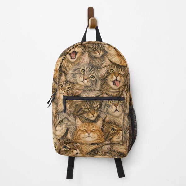 Item preview, Funny Maine Coon Cat Portrait - Cute Fluffy Cat Illustration designed and sold by merchxwear.