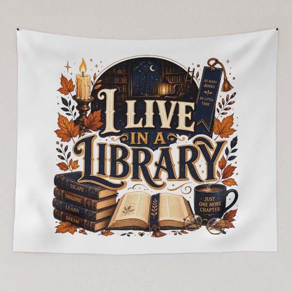 Item preview, library art, bookish, library decor, library life, reader library designed and sold by TrueArtVibes.