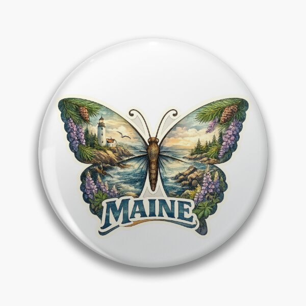 Item preview, Maine State Soul Butterfly designed and sold by Whimspired By Paxx.
