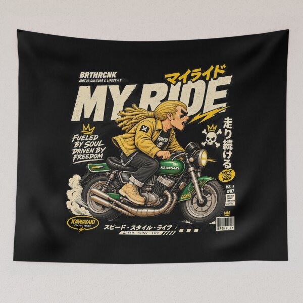 Item preview, MY RIDE Issue 07 Fueled By Soul - Kawasaki Custom Bike Art designed and sold by BRTHRCNK01.