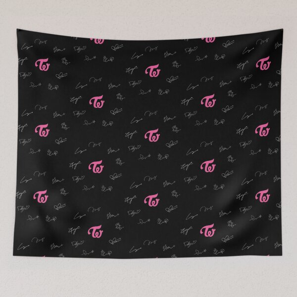 Item preview, Twice Autographs With Logo (White) designed and sold by CherubsStudios.