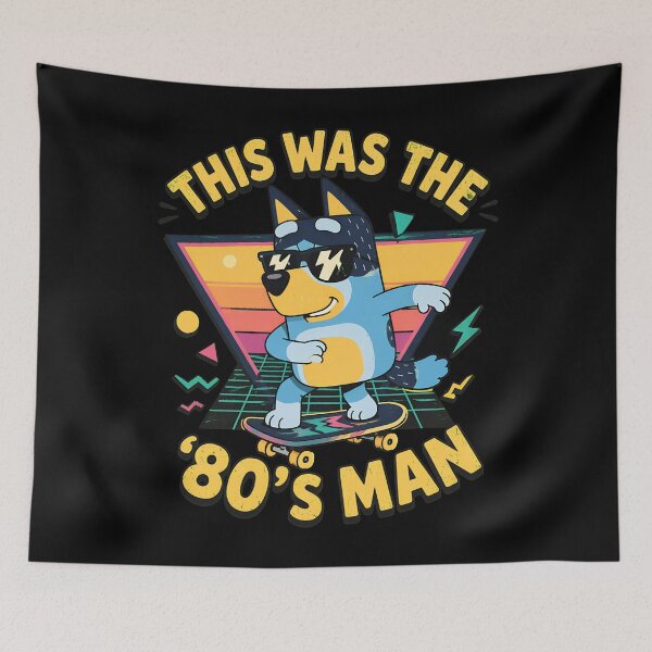 Item preview, Bluey 80s Dab Sunset designed and sold by TijanaARTSt88.