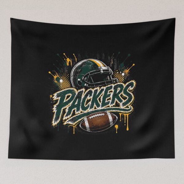Item preview, Packers Grunge Helmet Football Graphic designed and sold by ArtPrint Studio Tran LLC.