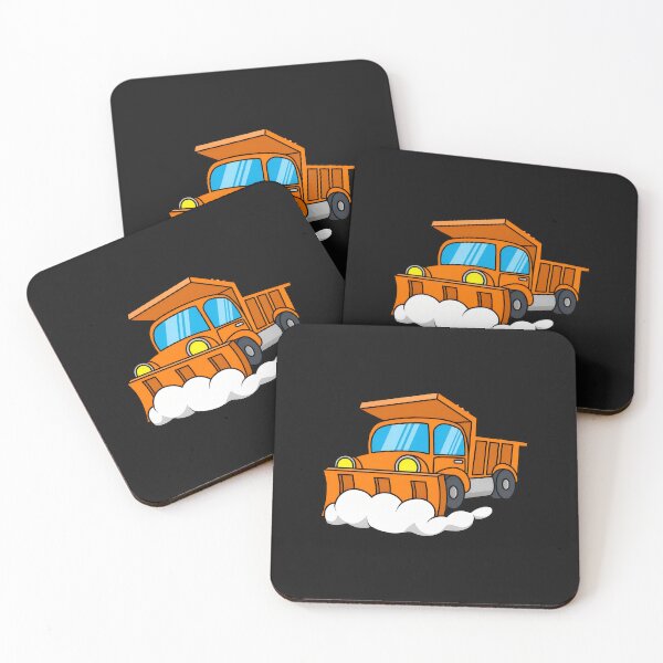Item preview, 1....Orange Snowplow Truck Cartoon Art designed and sold by drexelalb.
