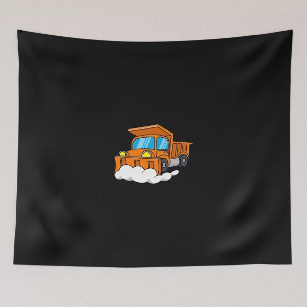 Item preview, 1....Orange Snowplow Truck Cartoon Art designed and sold by drexelalb.
