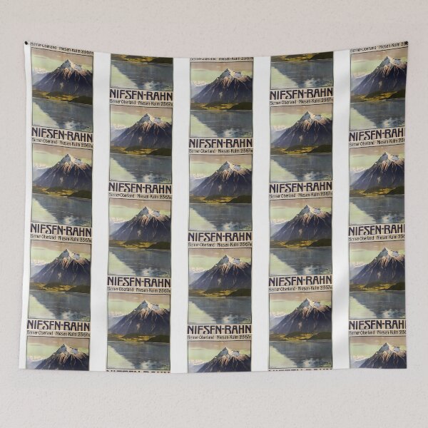 Item preview, Niesen-Bahn Vintage Travel Poster designed and sold by OnJaysWingss.