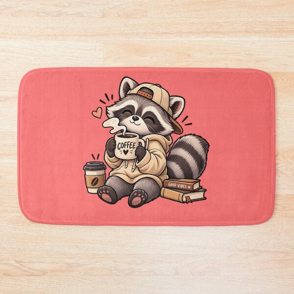 Item preview, Cute Coffee Raccoon | Cozy Coffee Lover Animal | Kawaii Cafe designed and sold by ritach11.
