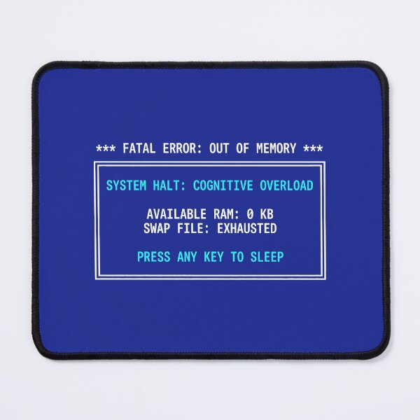 Item preview, Cognitive Overload - Retro Computer Tech Burnout Screen designed and sold by SplashTastic.