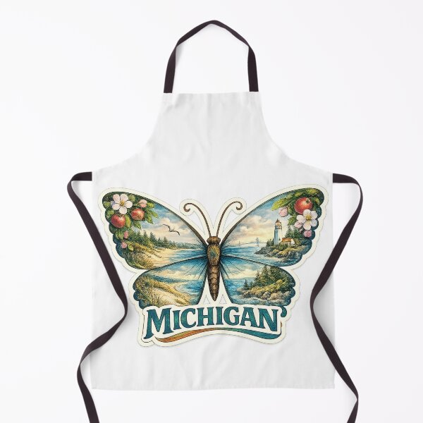 Aperçu de l'œuvre Papillon de l'âme de l'État du Michigan créée et vendue par Whimspired By Paxx.