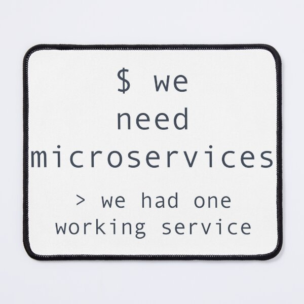 Item preview, We Need Microservices One Service Worked Shirt designed and sold by Power Designs.