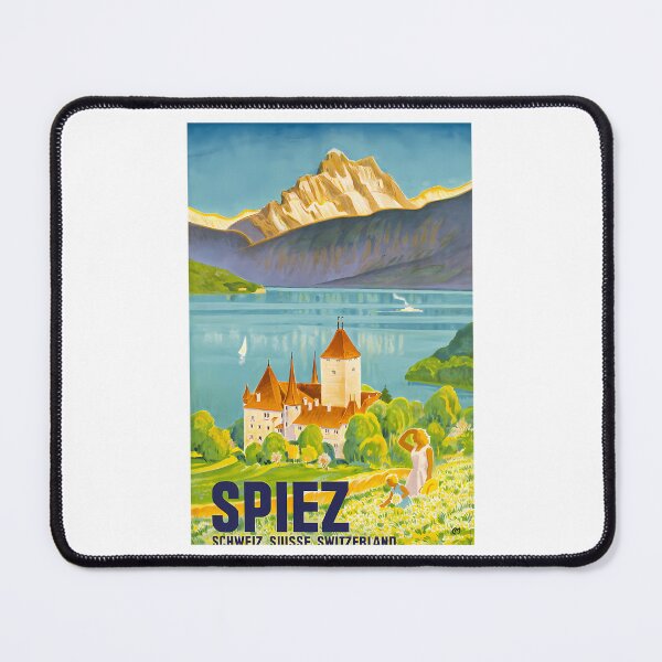 Item preview, Spiez Suisse Travel Poster designed and sold by OnJaysWingss.