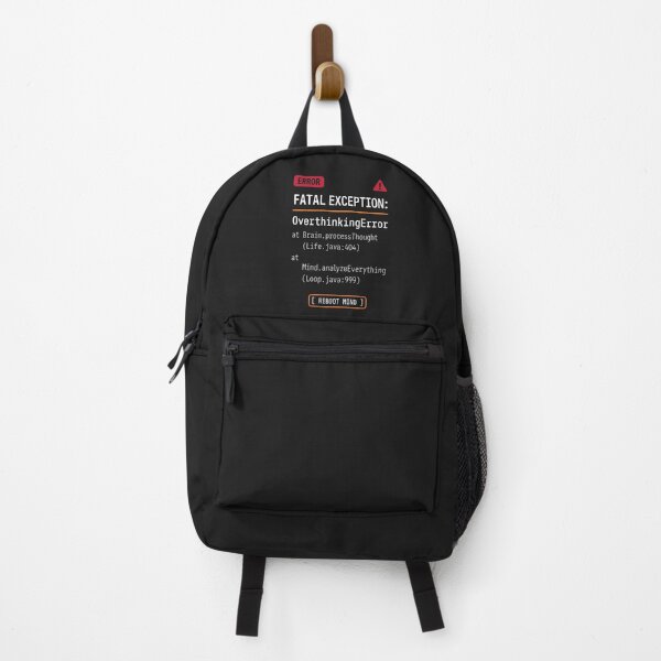 Item preview, Overthinking Error - Programmer IT Stack Trace designed and sold by SplashTastic.