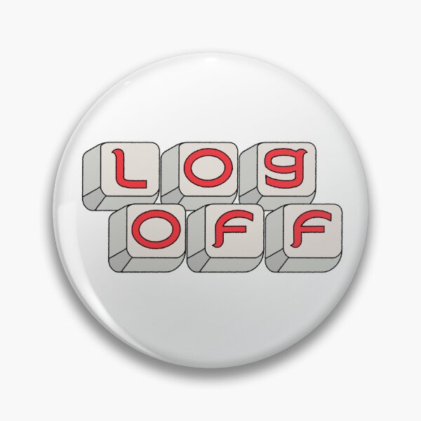 Item preview, log off keyboard letters designed and sold by nileniley.