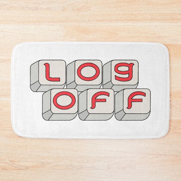 Item preview, log off keyboard letters designed and sold by nileniley.