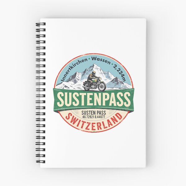 Artikelvorschau, Sustenpass Sustenpass Schweiz Suisse Schweiz Motorradaufkleber T-Shirt 05 entworfen und verkauft von OnJaysWingss.