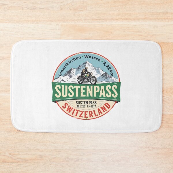 Item preview, Susten Pass Sustenpass Switzerland Suisse Schweiz Motorcycle Sticker Tshirt 05 designed and sold by OnJaysWingss.