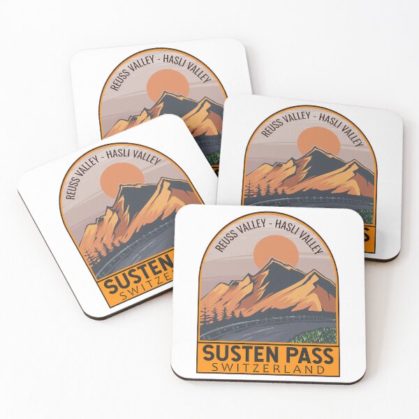 Item preview, Susten Pass Switzerland Retro Travel Emblem designed and sold by OnJaysWingss.