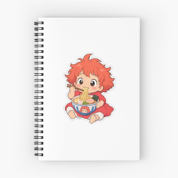 Item preview, ponyo munching ramen designed and sold by made by Chang.