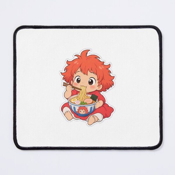 Item preview, ponyo munching ramen designed and sold by made by Chang.