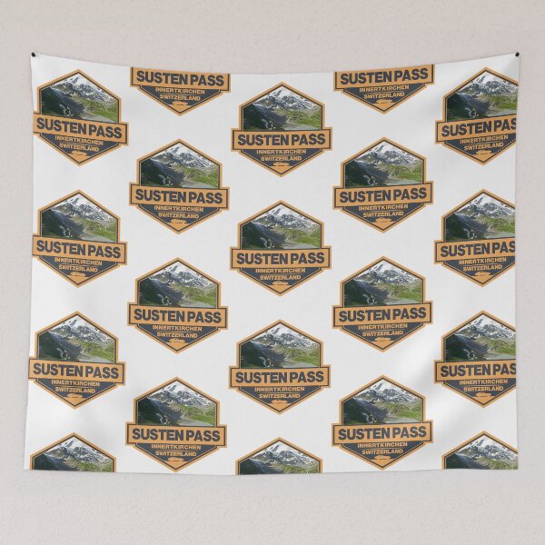 Item preview, Susten Pass Switzerland Travel Art Badge designed and sold by OnJaysWingss.