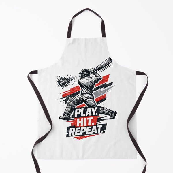 Item preview, PLAY. HIT. REPEAT. – Dynamic Faceless Cricket Batsman designed and sold by mbmstores.