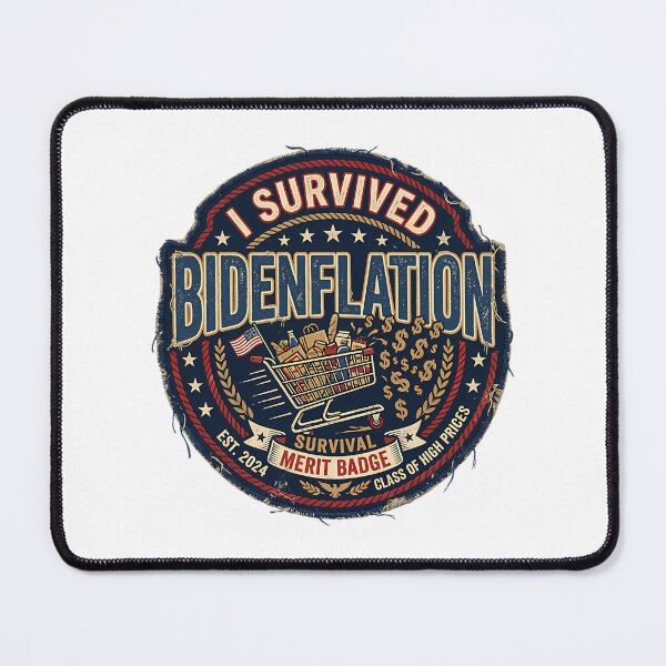 Item preview, I Survived Bidenflation Funny Political Humor T-Shirt Sarcastic Tee designed and sold by Enchans.