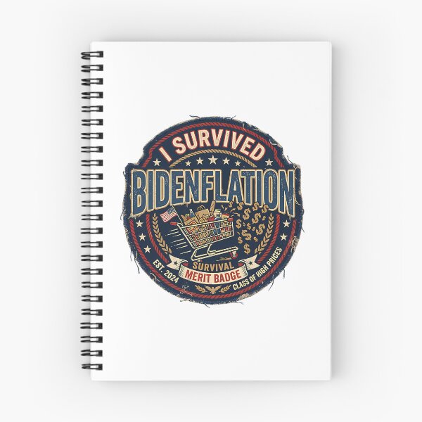 Item preview, I Survived Bidenflation Funny Political Humor T-Shirt Sarcastic Tee designed and sold by Enchans.