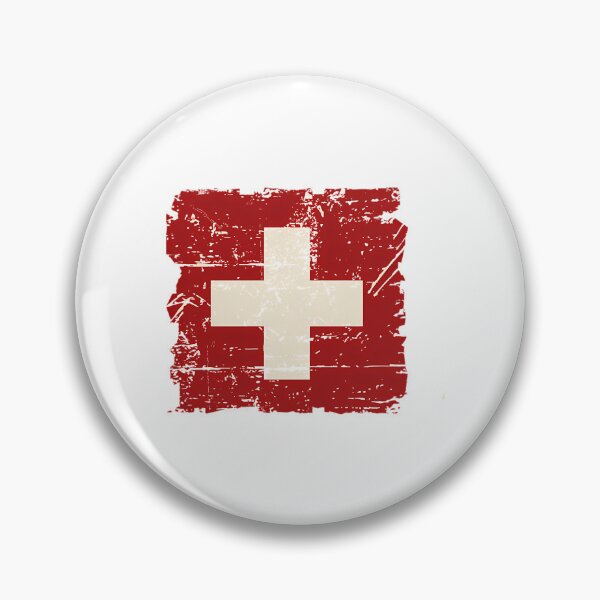 Artikelvorschau, Schweizer Flagge – Vintage-Look entworfen und verkauft von OnJaysWingss.