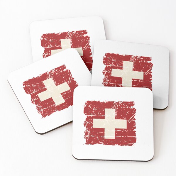 Item preview, Swiss Flag - Vintage Look designed and sold by OnJaysWingss.