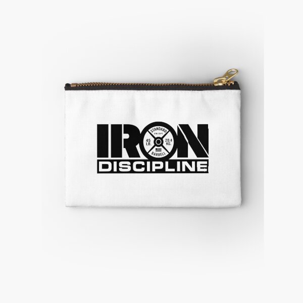 Item preview, Iron Discipline - Barbell Weight Plate Gym Motivation designed and sold by Shopeon Designs.