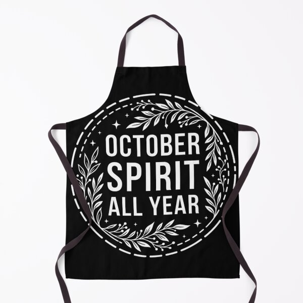 Item preview, October Spirit All Year Minimalist Goth Typography designed and sold by KreatoLab.