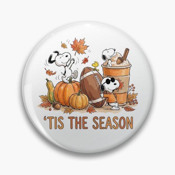 Item preview, Snoopy 'Tis The Season Fall Autumn Pumpkin Spice Football designed and sold by DamianRoy88.