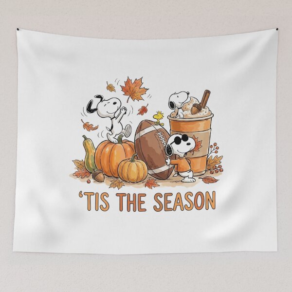Item preview, Snoopy 'Tis The Season Fall Autumn Pumpkin Spice Football designed and sold by DamianRoy88.