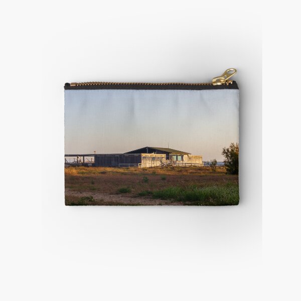 Item preview, Abandoned Wooden Beach Shack on Seaside Dunes at Sunset With Wild Grass and Calm Sea designed and sold by Nmallia.