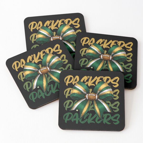 Item preview, Packers Green Gold Football Bow designed and sold by NicoleCru18865.