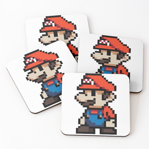 Item preview, Super Mario 8 Bit Pixel designed and sold by Shiningsticker8.