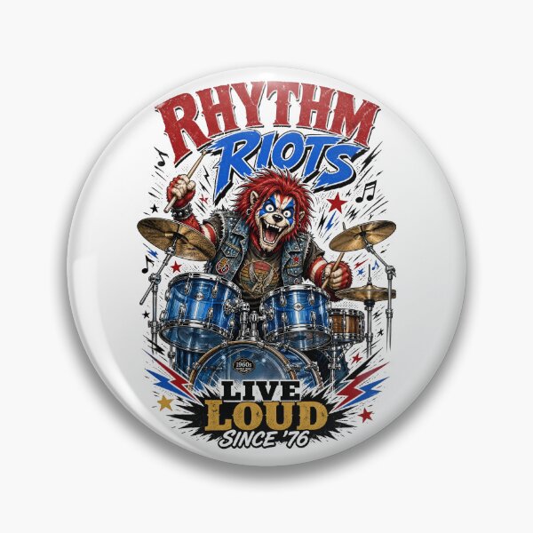 Item preview, Rhythm Riots Live Loud Since 76 designed and sold by Sovereign Supply Co..