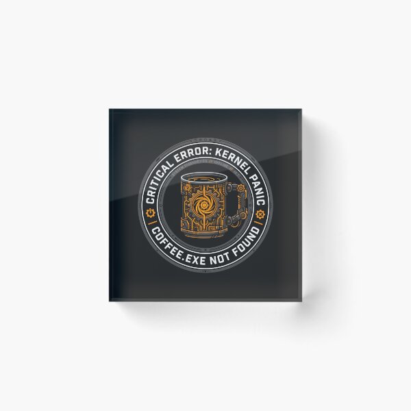 Item preview, Kernel Panic Coffee - Cyberpunk IT Tech Mug Graphic designed and sold by SplashTastic.