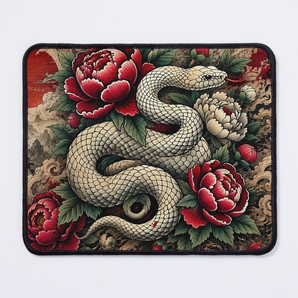 Item preview, White Serpent: Beauty, Wisdom, and Transformation designed and sold by Fei Long Design Hub.