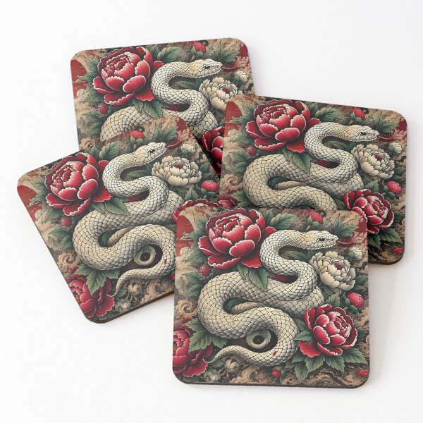 Item preview, White Serpent: Beauty, Wisdom, and Transformation designed and sold by Fei Long Design Hub.