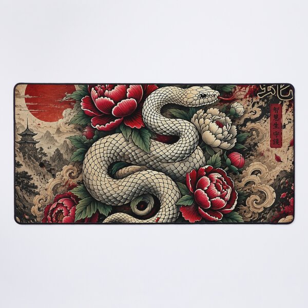 Item preview, White Serpent: Beauty, Wisdom, and Transformation designed and sold by Fei Long Design Hub.