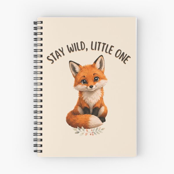 Item preview, Stay Wild Little One – Cute Kawaii Fox designed and sold by Madhav Creations Studio.