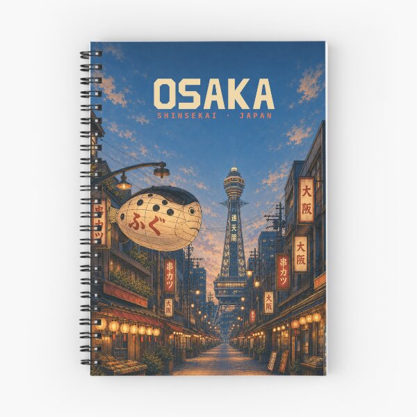 Item preview, Osaka Shinsekai Japan Retro Travel Poster designed and sold by PopChaosStudio.