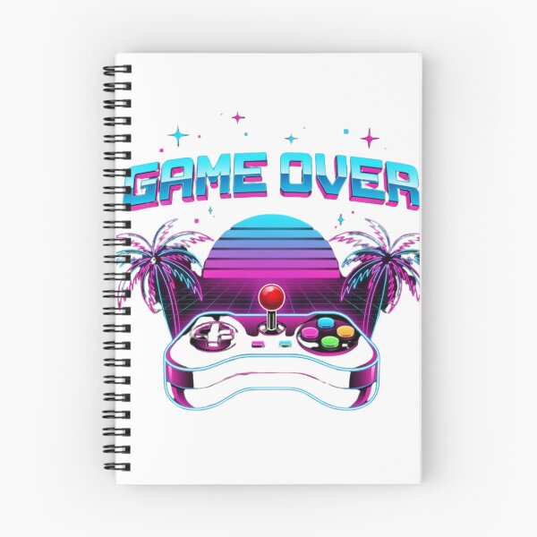 Item preview, 80s Synthwave Game Over Arcade Controller Art designed and sold by nova-bloom.