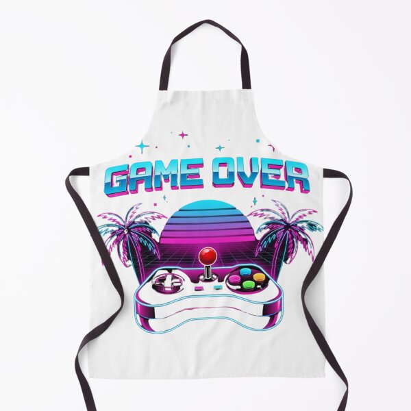 Item preview, 80s Synthwave Game Over Arcade Controller Art designed and sold by nova-bloom.